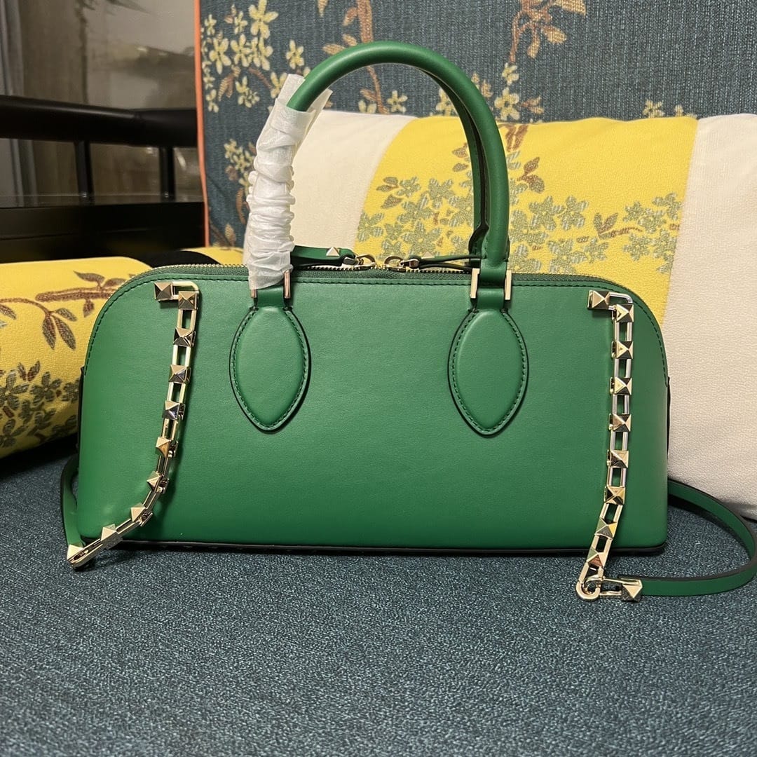 Bolso Valentino Rockstud East-West – Cuero Genuino Negro