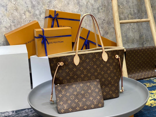 Bolso Louis Vuitton Neverfull – Tote Clásico en Cuero Importado