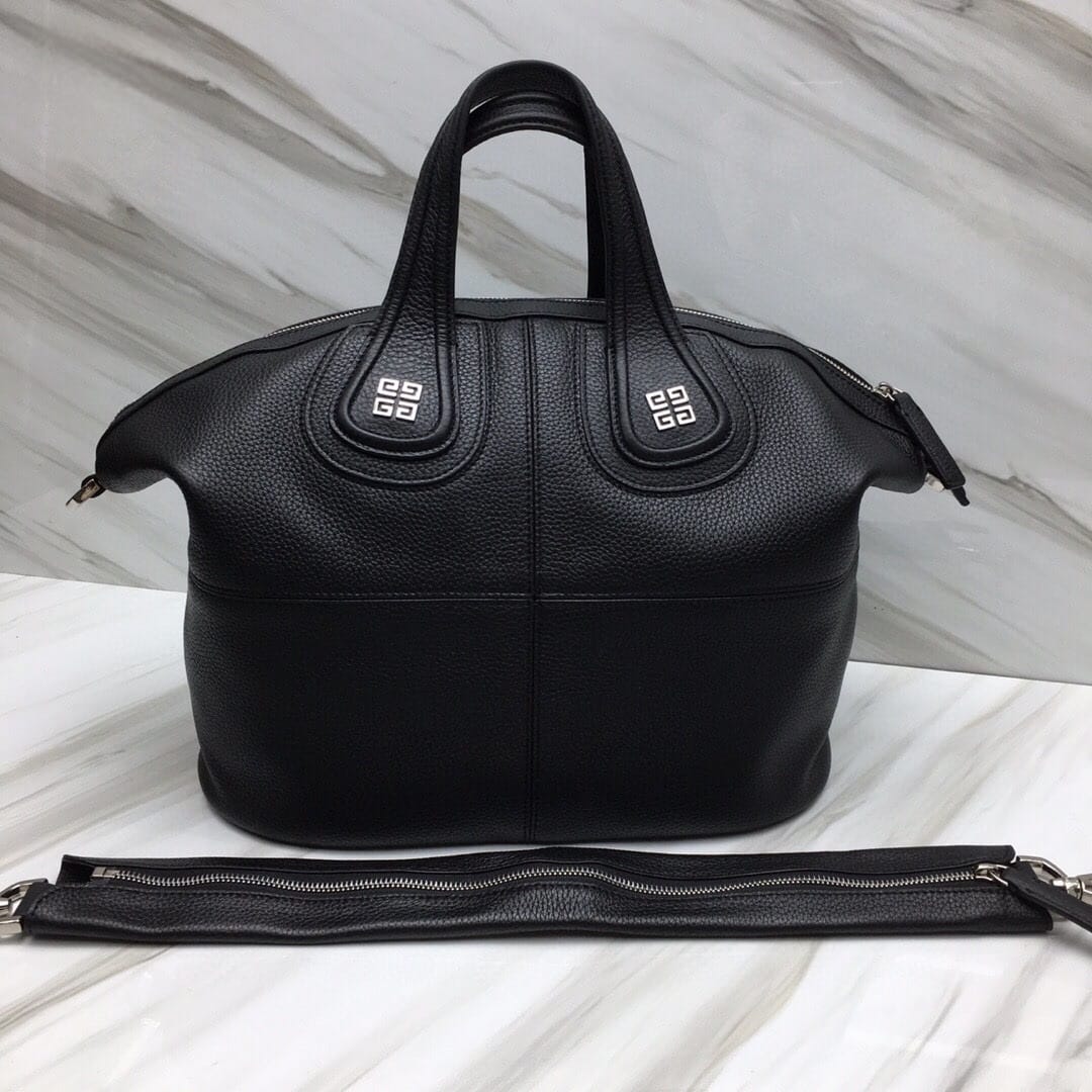 Bolso Givenchy Nightingale Medium – Cuero Sugar Negro