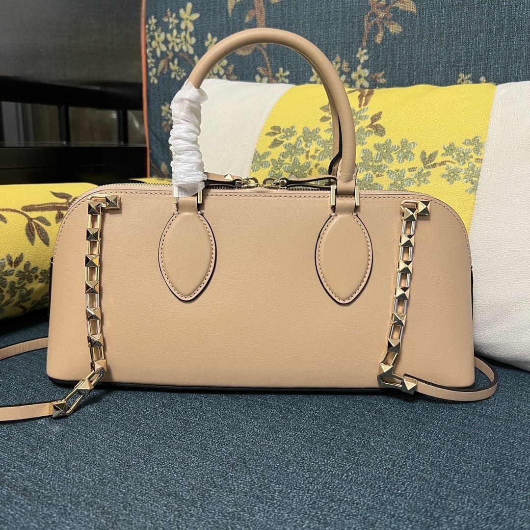 Bolso Valentino Rockstud East-West – Cuero Genuino Negro