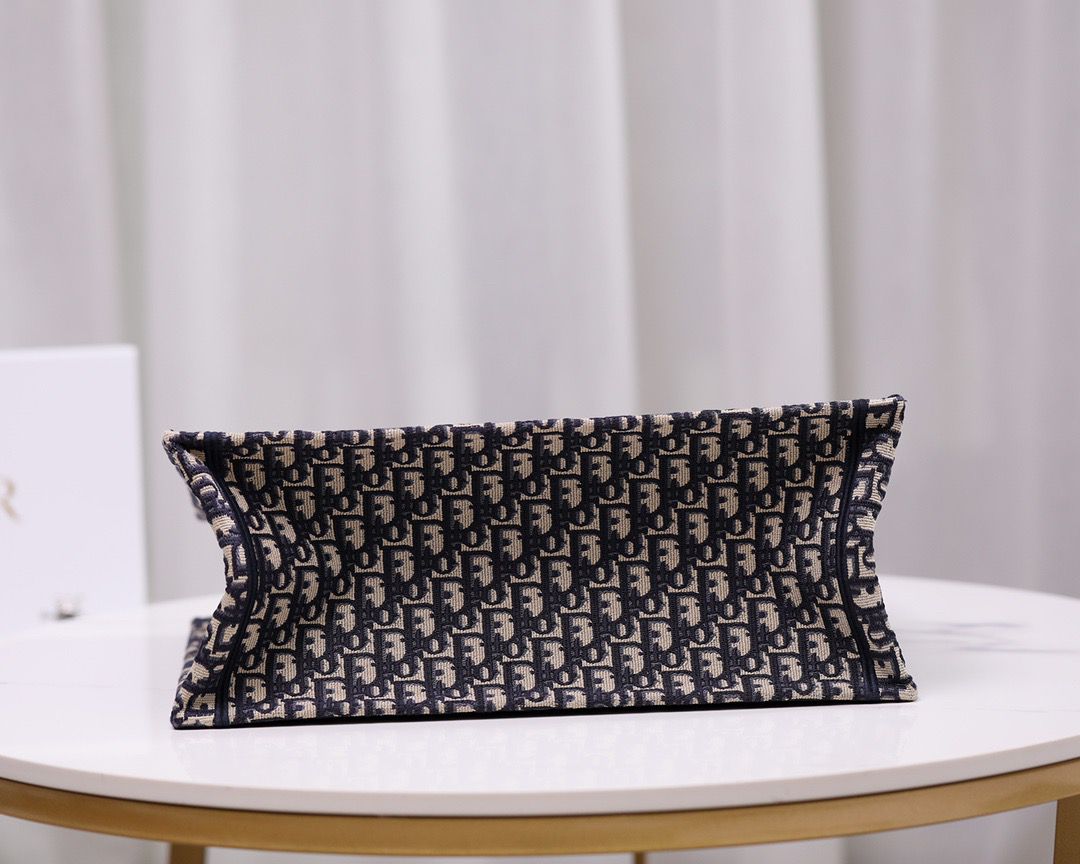 Bolso Dior Book Tote – Lona Oblique Azul