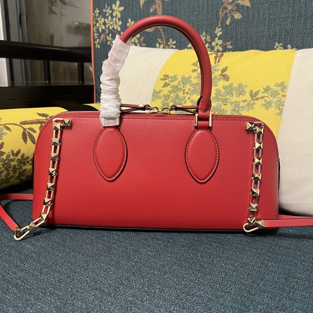 Bolso Valentino Rockstud East-West – Cuero Genuino Negro