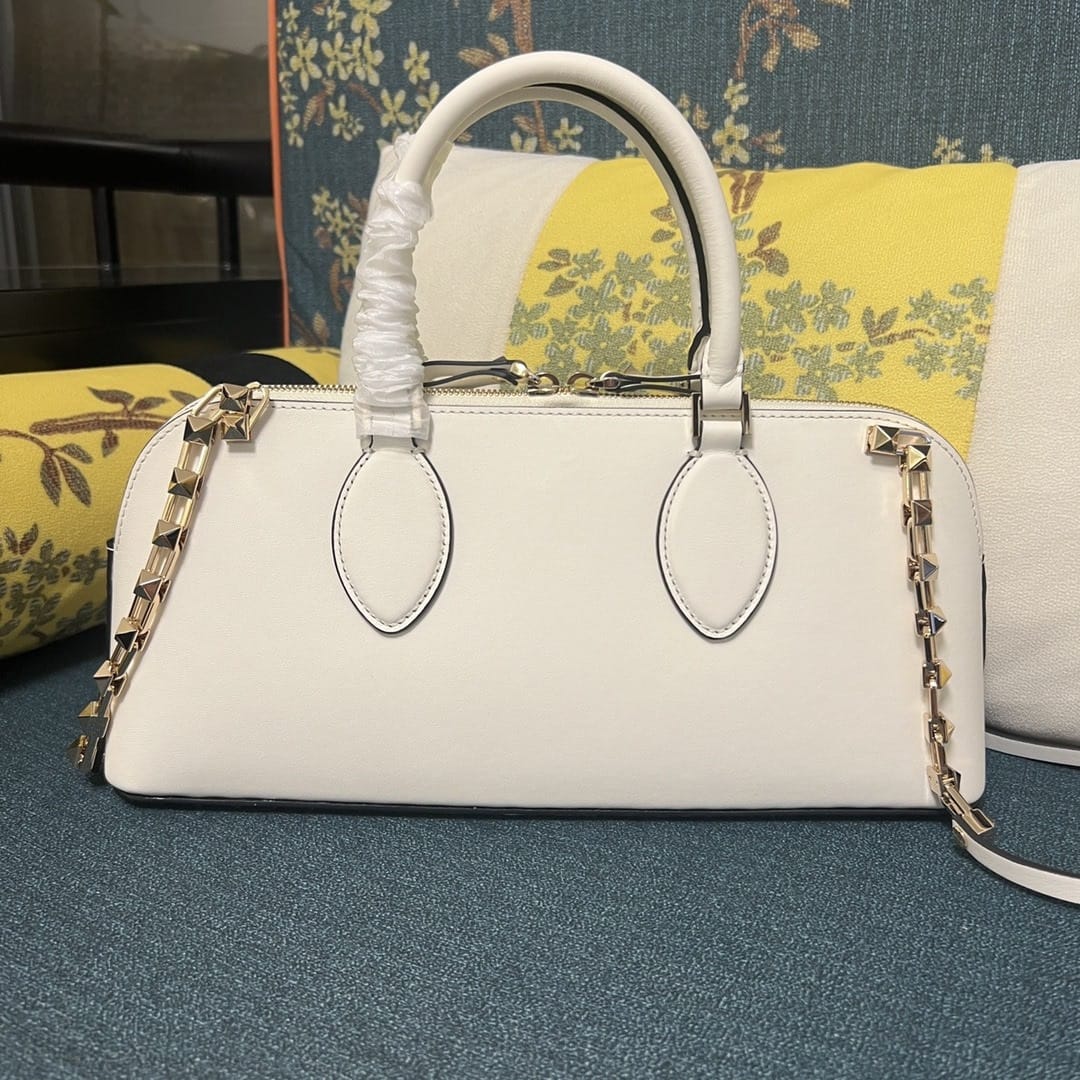 Bolso Valentino Rockstud East-West – Cuero Genuino Negro