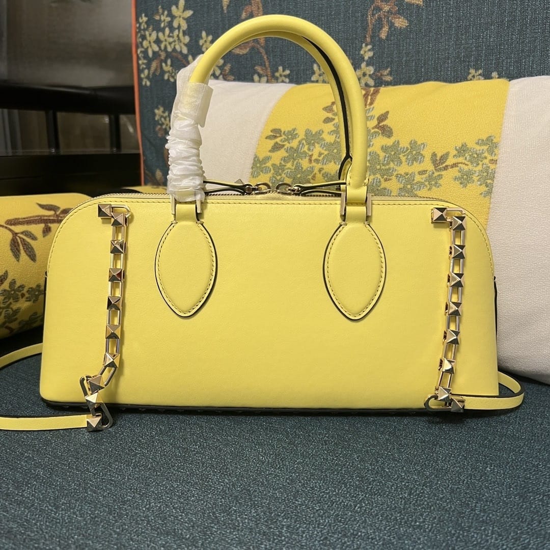 Bolso Valentino Rockstud East-West – Cuero Genuino Negro