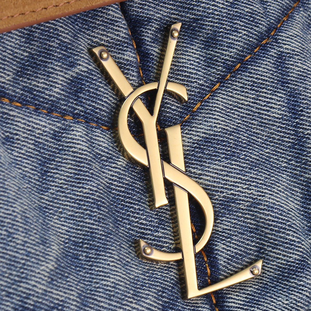 Bolso Saint Laurent Loulou Puffer Denim | Estilo Vintage Moderno en Panamá