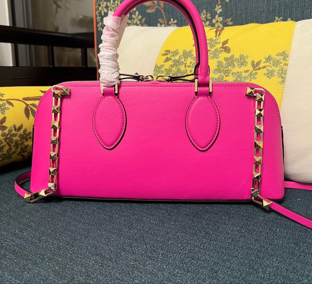 Bolso Valentino Rockstud East-West – Cuero Genuino Negro