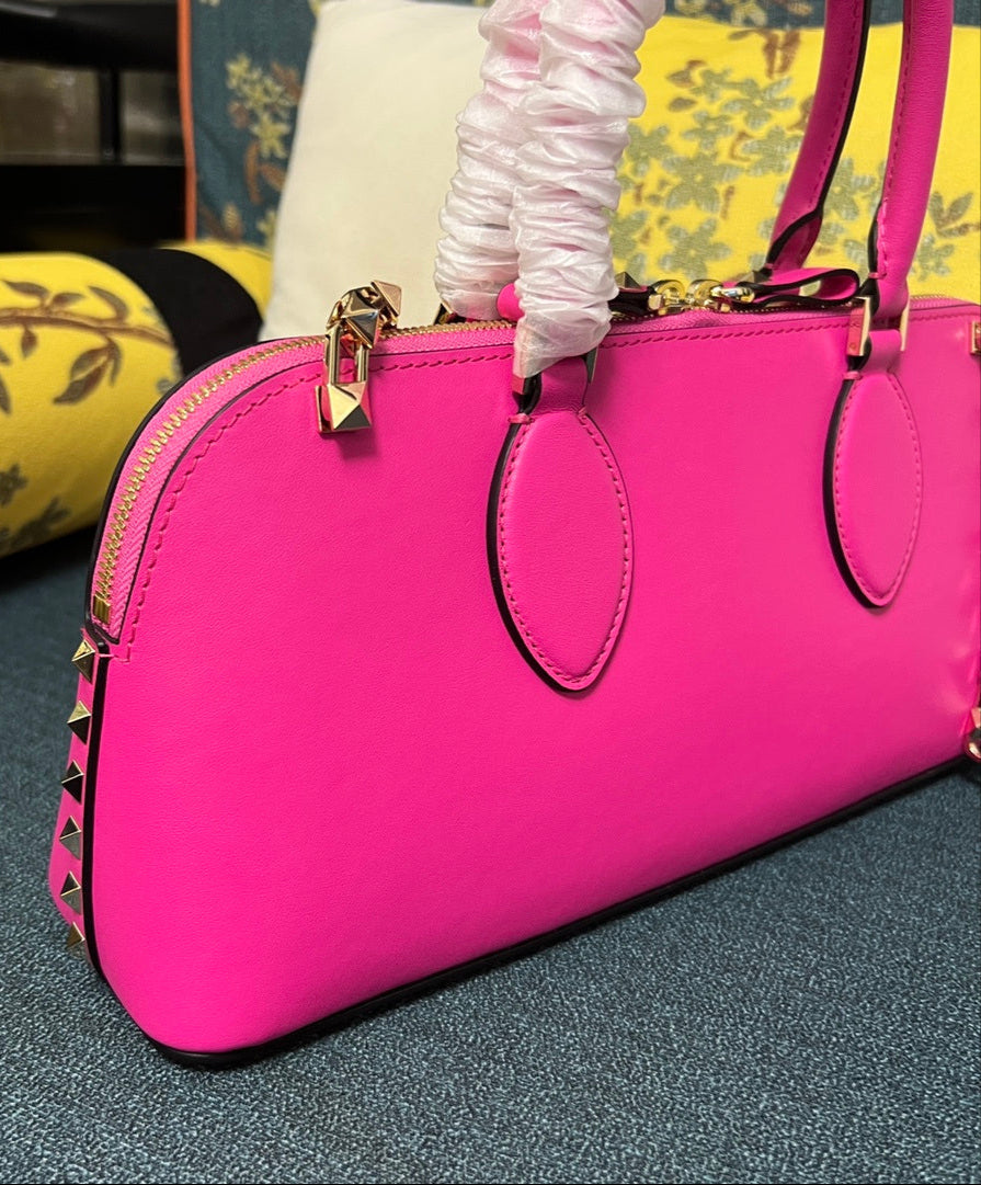 Bolso Valentino Rockstud East-West – Cuero Genuino Negro