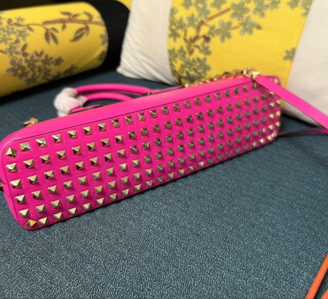 Bolso Valentino Rockstud East-West – Cuero Genuino Negro