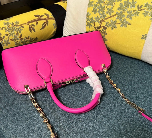 Bolso Valentino Rockstud East-West – Cuero Genuino Negro