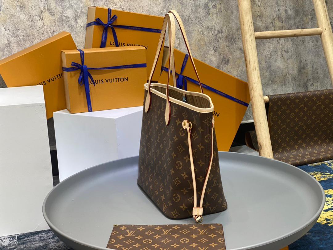 Bolso Louis Vuitton Neverfull – Tote Clásico en Cuero Importado