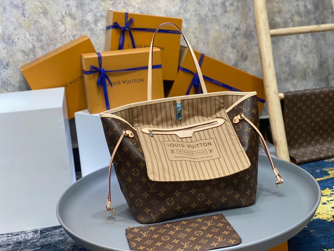 Bolso Louis Vuitton Neverfull – Tote Clásico en Cuero Importado