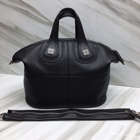 Bolso Givenchy Nightingale Medium – Cuero Sugar Negro