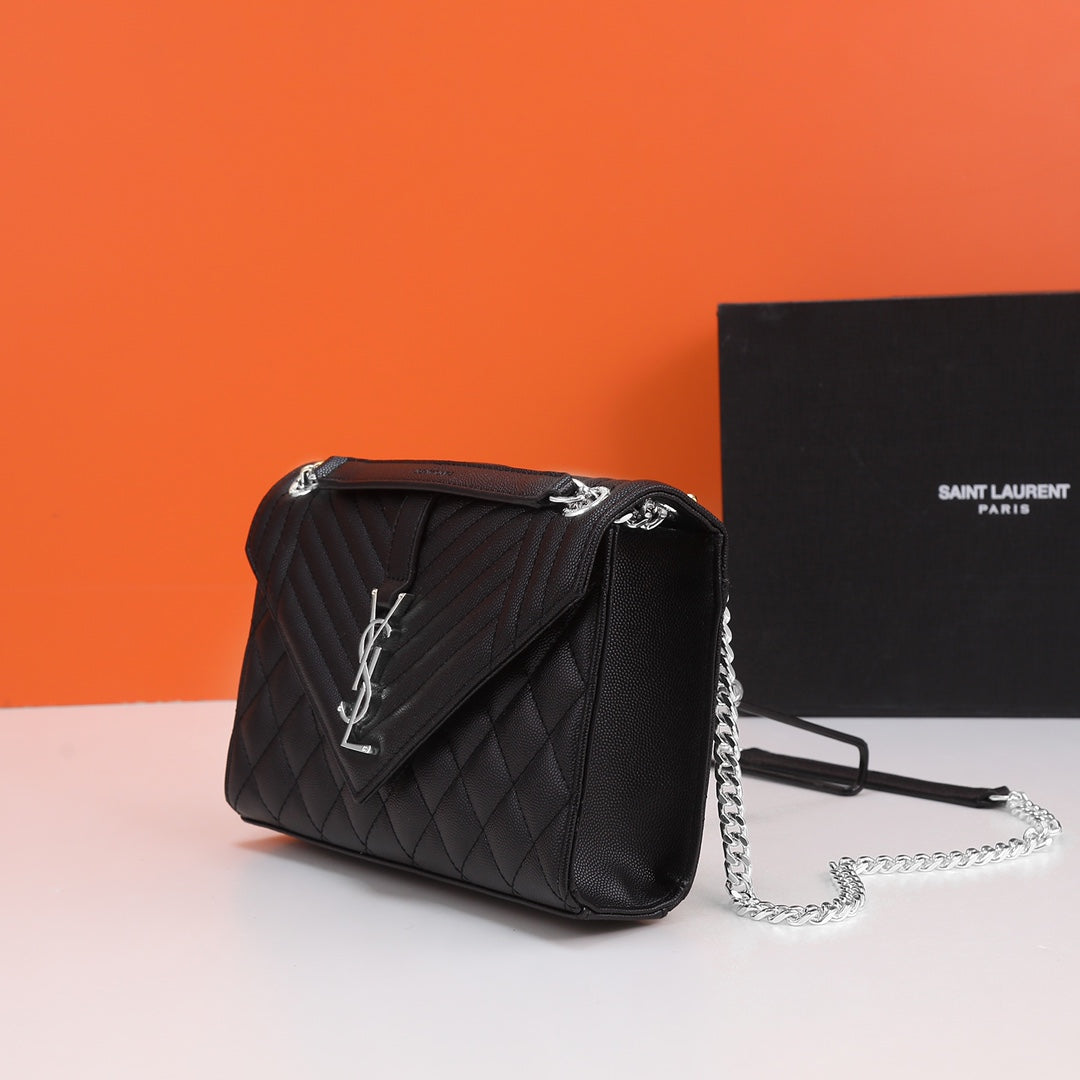 Bolso Saint Laurent YSL con Logo Doble | Lujo Atemporal en Panamá