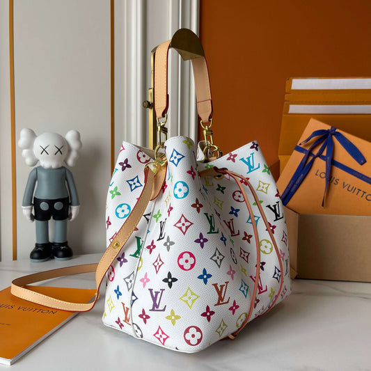 Louis Vuitton x Murakami NéoNoé | Bolso Bucket Tricolor de Lujo en Panamá