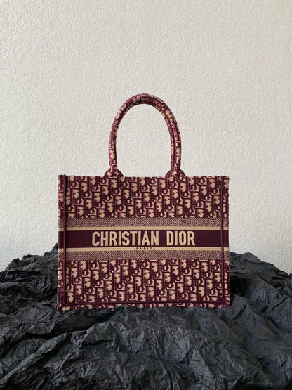 Bolso Dior Book Tote – Lona Oblique Azul