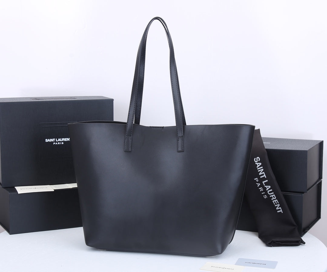YSL | Bolso Shopper de Cuero Grano Natural | Estilo Casual Chic en Panamá