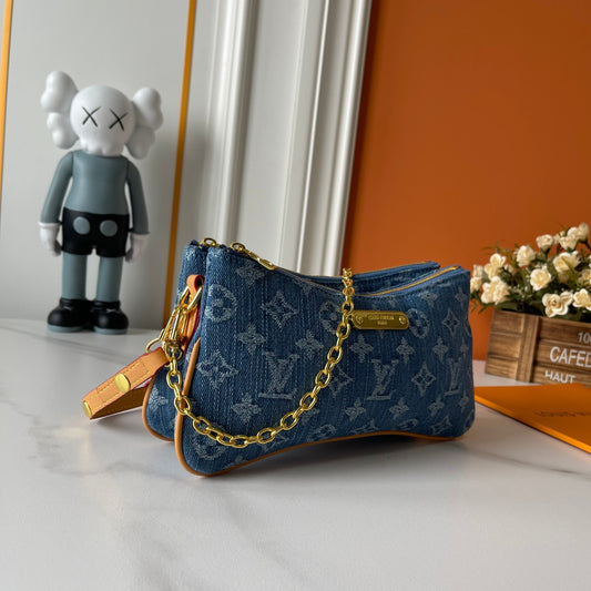Bolso Pochette Denim Azul | Estilo Vintage Moderno en Panamá