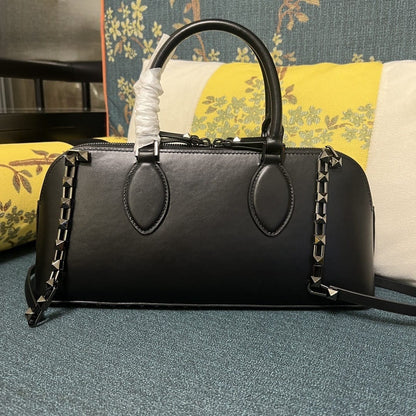 Bolso Valentino Rockstud East-West – Cuero Genuino Negro