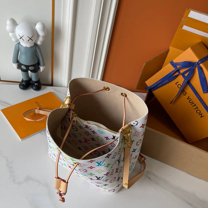 Louis Vuitton x Murakami NéoNoé | Bolso Bucket Tricolor de Lujo en Panamá