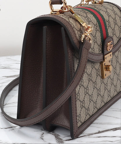 Gucci Bolsa Ophidia Small GG – Cosida a Mano, 25 cm