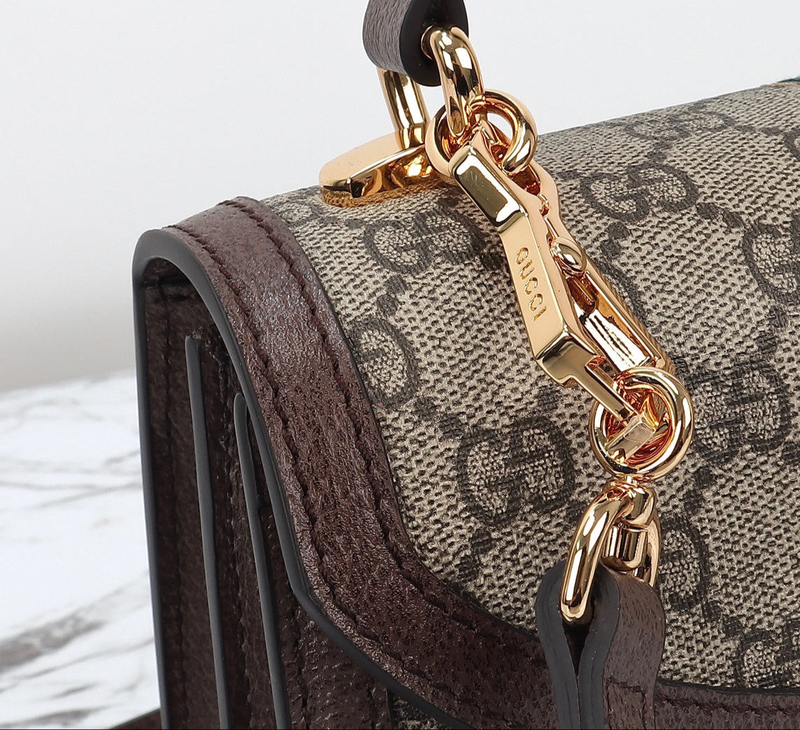 Gucci Bolsa Ophidia Small GG – Cosida a Mano, 25 cm