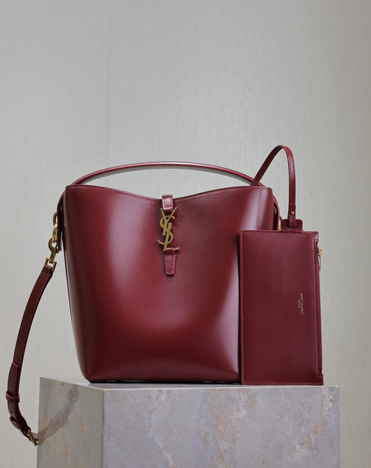 Saint Laurent Le 37 Shoulder Bag en Cuero 'Dark Bordeaux'