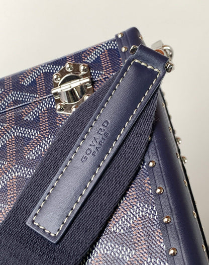 Goyard Minaudière Box Bag Azul – Estilo Exclusivo en Cada Detalle.