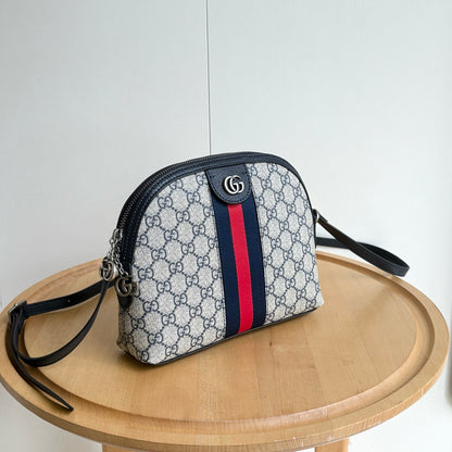 GUCCI GG Ophidia Estilo Dome Shoulder Bag Blue | Diseño Compacto y Elegante
